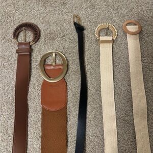 SHEIN Set of 5 Women’s Fashion Belts